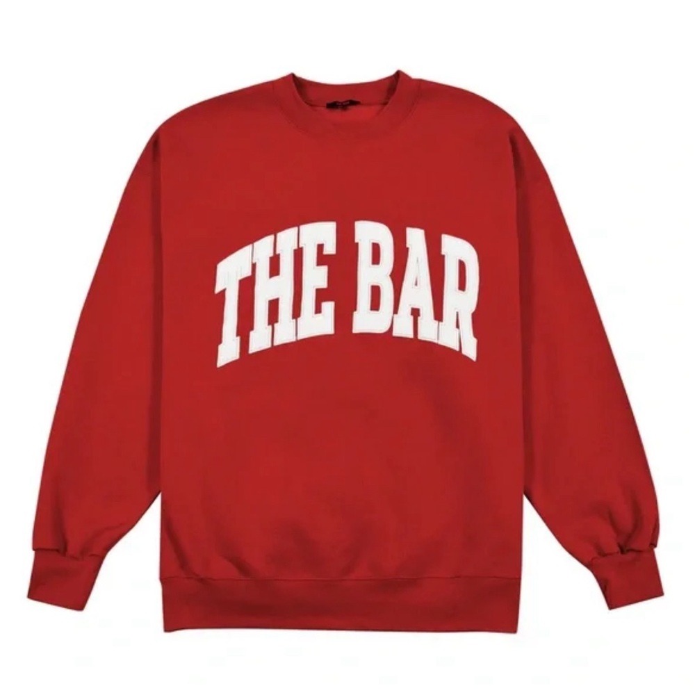 The Bar Varsity Sweatshirt - Ruby XXL